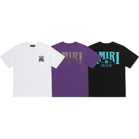 AMIRI Arts District Rhinestone Logo T-Shirt